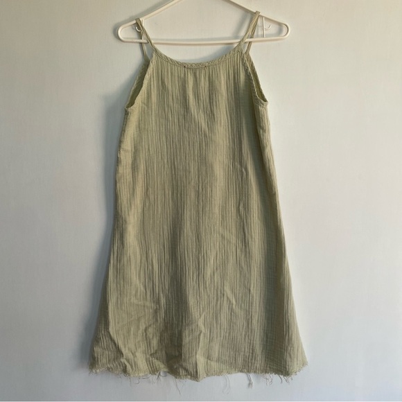 Stark X Women's Light Green Mini Dress Raw Hem Spaghetti Strap Sleeveless XS - Picture 2 of 11
